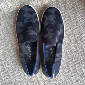 Rothy's Grey/Black Camouflage Sneaker - Size 9.5